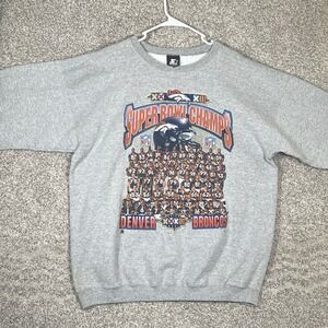 Denver Broncos Starter 1998 Sweatshirt Super Bowl XXXII Size XL 90s Vintage NFL